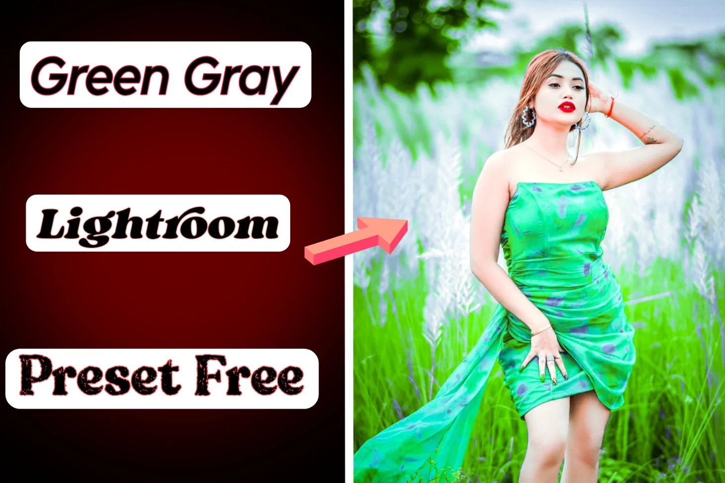 Natural green lightroom preset free