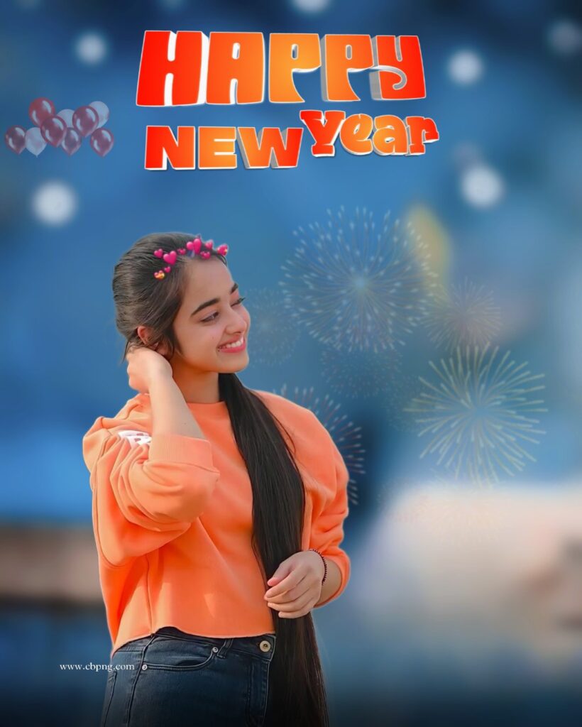 ( 100 ) + Happy New Year 2024 Background With Girl