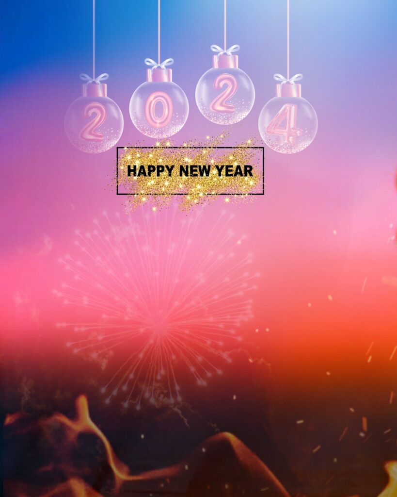 2024 New Year Photo Background Image