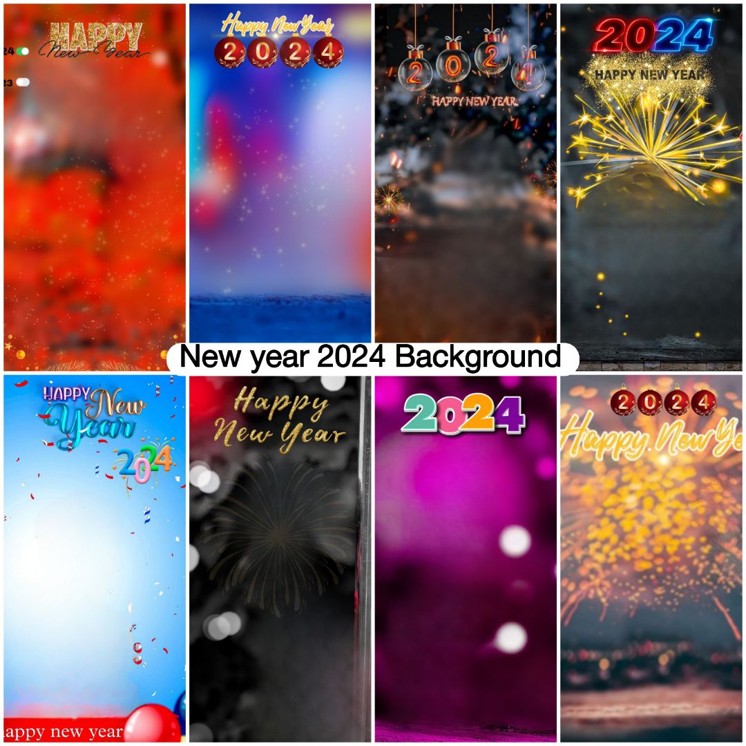 2024 Happy New Year Photo editing Background IMages