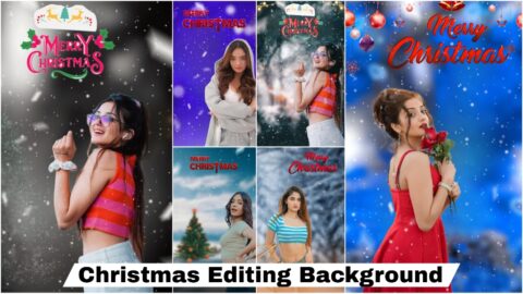 Christmas photo Editing Background