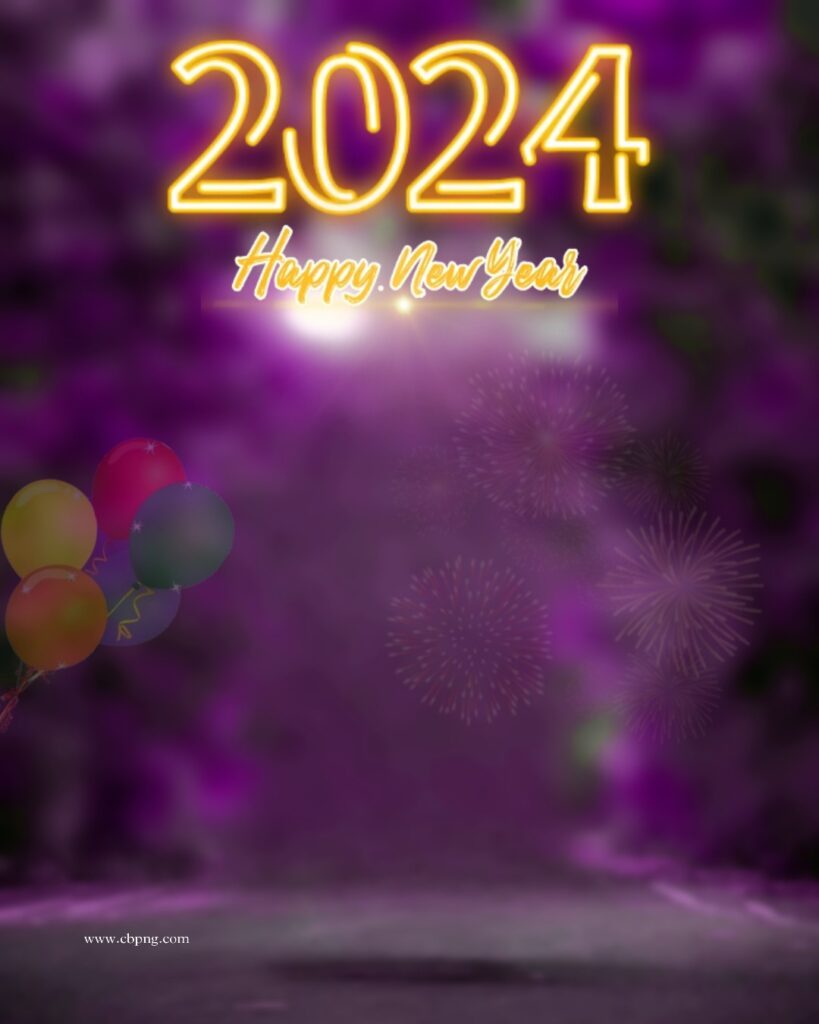 Happy New Year 2024 Photo Editing Background Online
