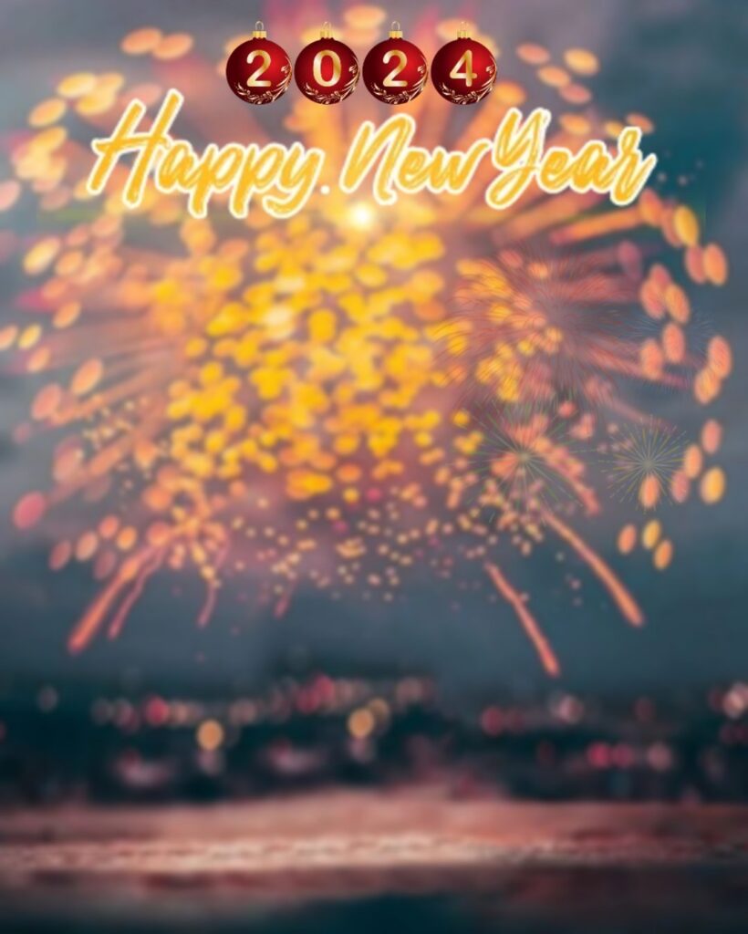 Welcome 2024 New Year Background Free