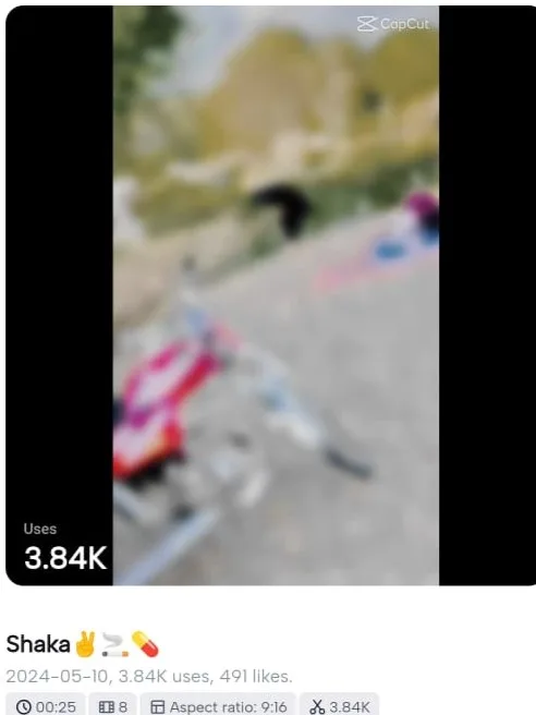 Saaka Capcut Template Link