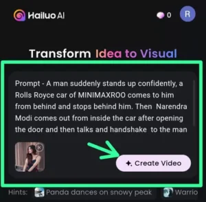Modi Car Driving Ai Video Generator