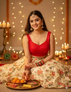 Girls Google Gemini Diwali Ai Photo Editing Prompts