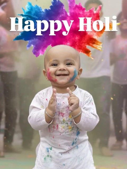 Baby Holi Ai Video Editing 2026