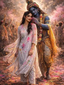 Krishna Holi Girls Ai Photo Editing Prompts